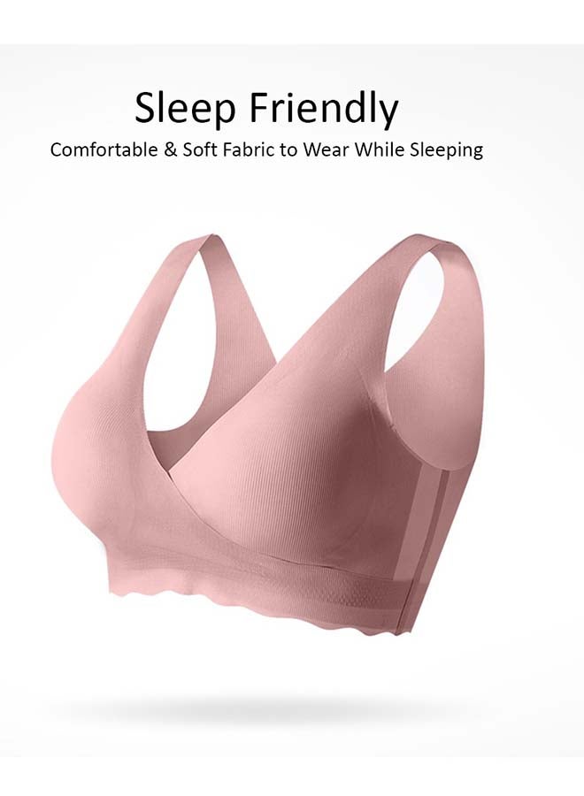 Sunveno Maternity Cross-Fit Nursing And Sleep Bra (XXXL) - Brown  - Image 3