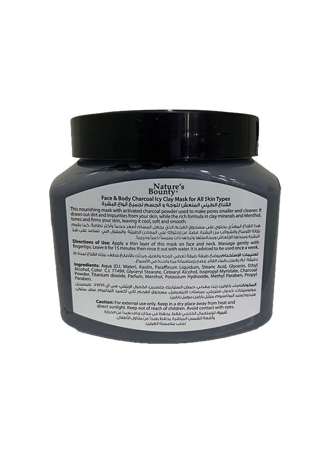 Venos Charcoal Icy Clay Mask Black 600grams