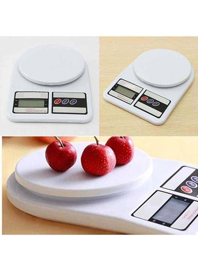 ARTLOOK Digital Kitchen Scale White/Black 24.5x3.5x17cm - Image 2