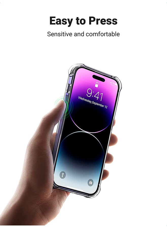Ugreen - iPhone 14 Pro Case 6.1 Inch Ultra Slim Case, Soft TPU Material with 4 Corners Bumper Shockproof Protection Anti-Scratch Anti-Drop Cell iPhone 14 Pro Clear - Image 1