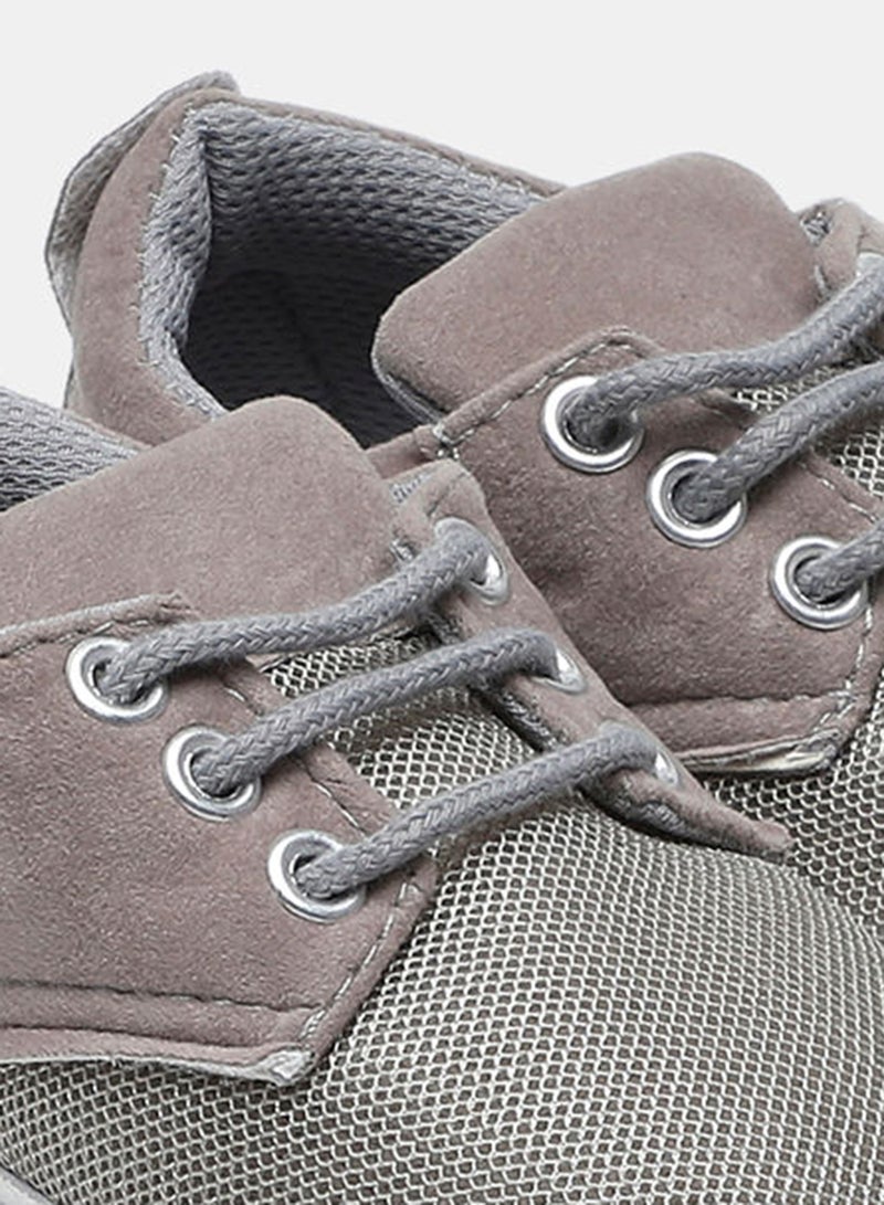 Boys Low Top Sneakers Grey