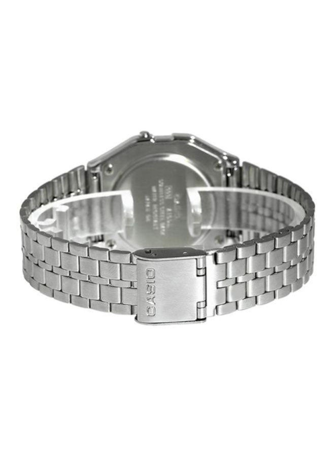 CASIO Men's Water Resistant Stainless Steel Retro Digital Watch A159WA-N1DF - 33 mm - Silver  - Image 2