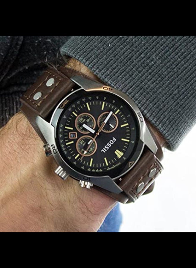FOSSIL - Men's Water Resistant Chronograph Watch CH2891 - 44 mm - Brown - Image 1
