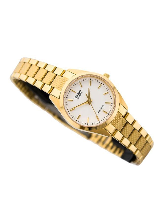 CASIO - Women's Water Resistant Stainless Steel Analog Watch LTP-1274G-7ADF - 26 mm - Gold - Image 1