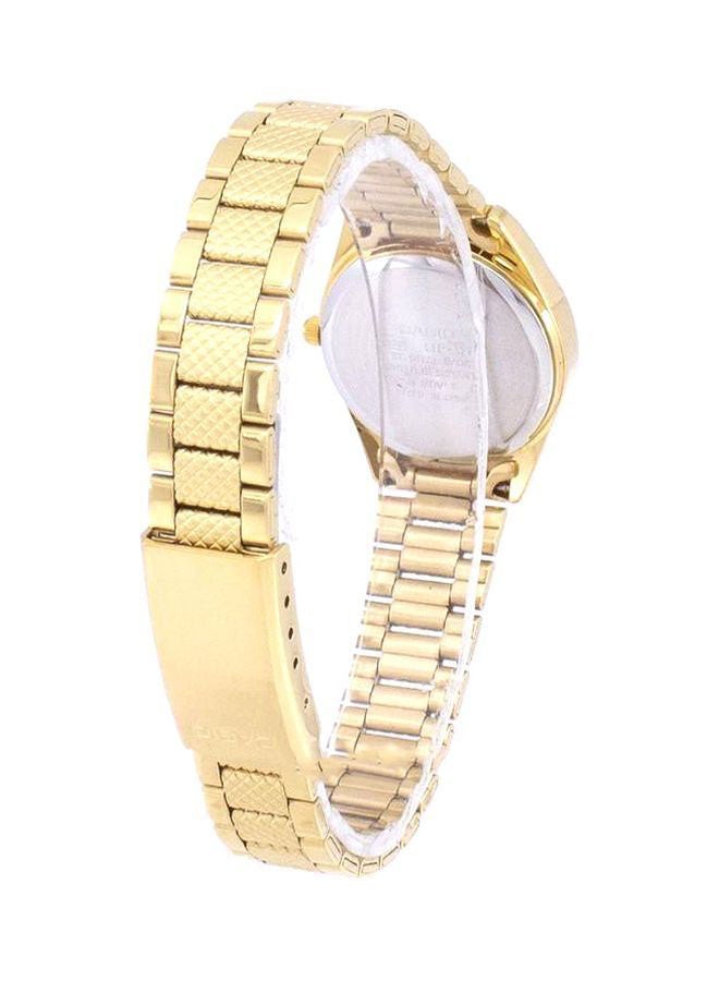 CASIO - Women's Water Resistant Stainless Steel Analog Watch LTP-1274G-7ADF - 26 mm - Gold - Image 1