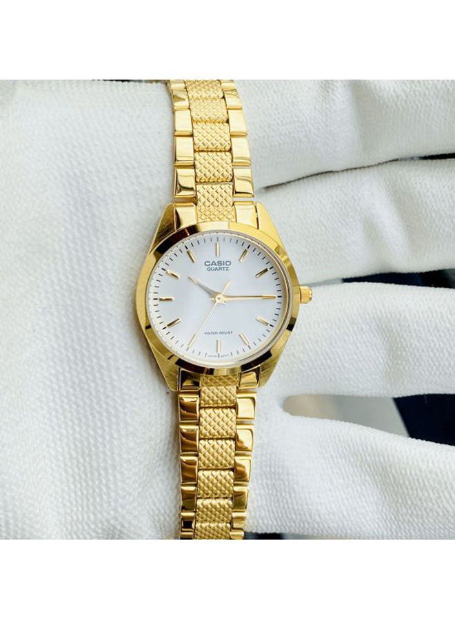 CASIO - Women's Water Resistant Stainless Steel Analog Watch LTP-1274G-7ADF - 26 mm - Gold - Image 1