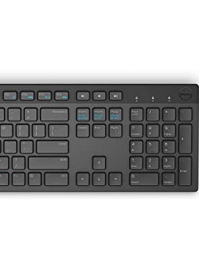 DELL - KM636 Wireless Keyboard And Mouse Set black - Image 1