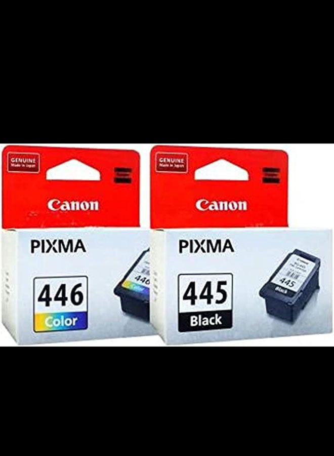 Canon - Pack of 2 Canon Pixma 445/446 Ink Cartridge Set Black & Tri Colour - Image 1