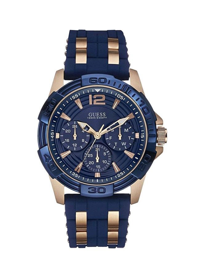 Men's Water Resistant Analog Watch W0366G4 - 44 mm - Blue