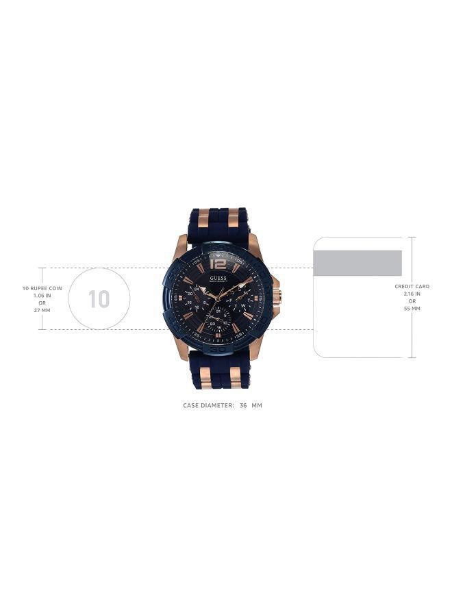 Men's Water Resistant Analog Watch W0366G4 - 44 mm - Blue