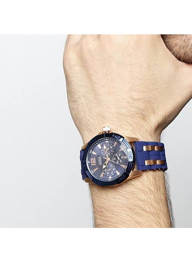 Men's Water Resistant Analog Watch W0366G4 - 44 mm - Blue