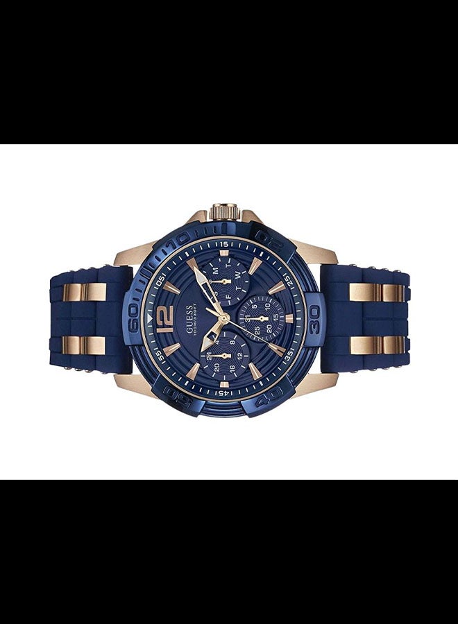 Men's Water Resistant Analog Watch W0366G4 - 44 mm - Blue