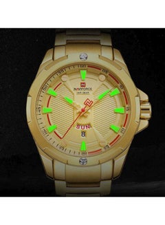 Men's Water Resistant Analog Watch NF9161 - 45 mm - Gold - v1667234002/N30745696A_3