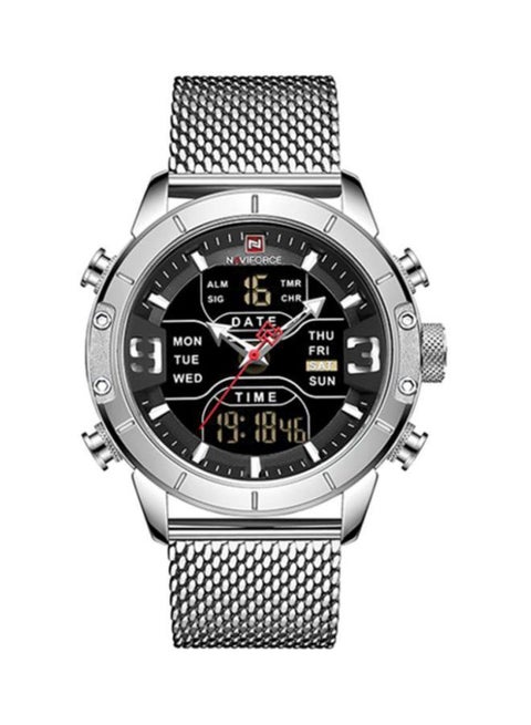 Men's Metal Analog+Digital Wrist Watch NF9153S S/B
