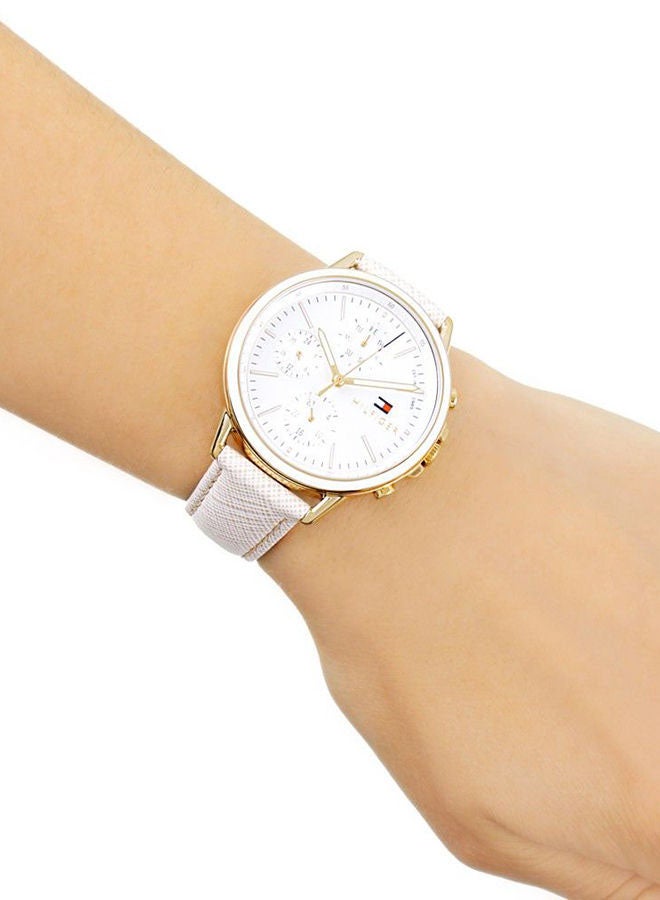TOMMY HILFIGER - Women's Carly Leather Analog Wrist Watch 1781790 - Image 1