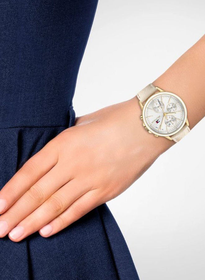 TOMMY HILFIGER - Women's Carly Leather Analog Wrist Watch 1781790 - Image 1