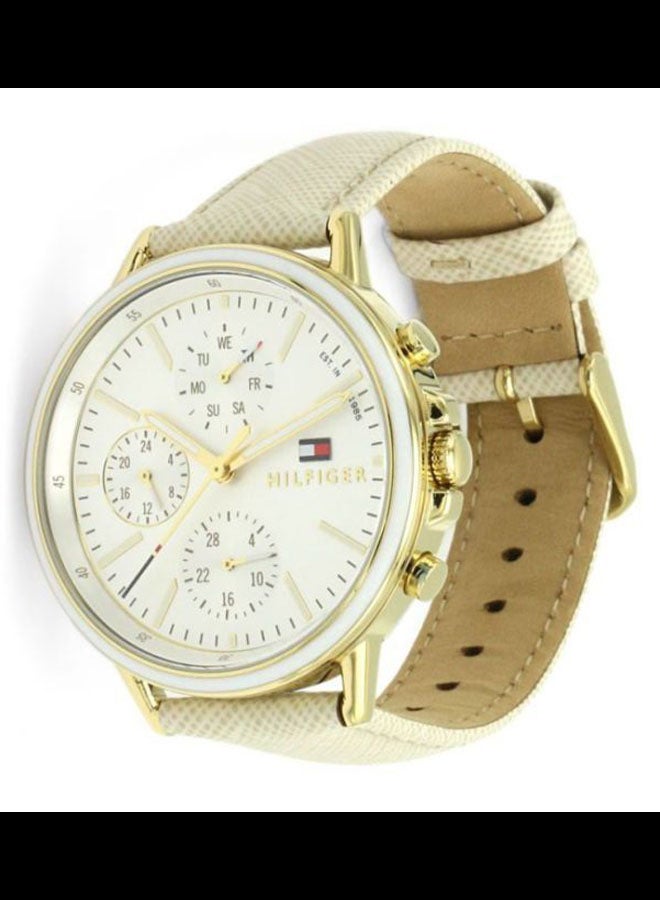 TOMMY HILFIGER - Women's Carly Leather Analog Wrist Watch 1781790 - Image 1