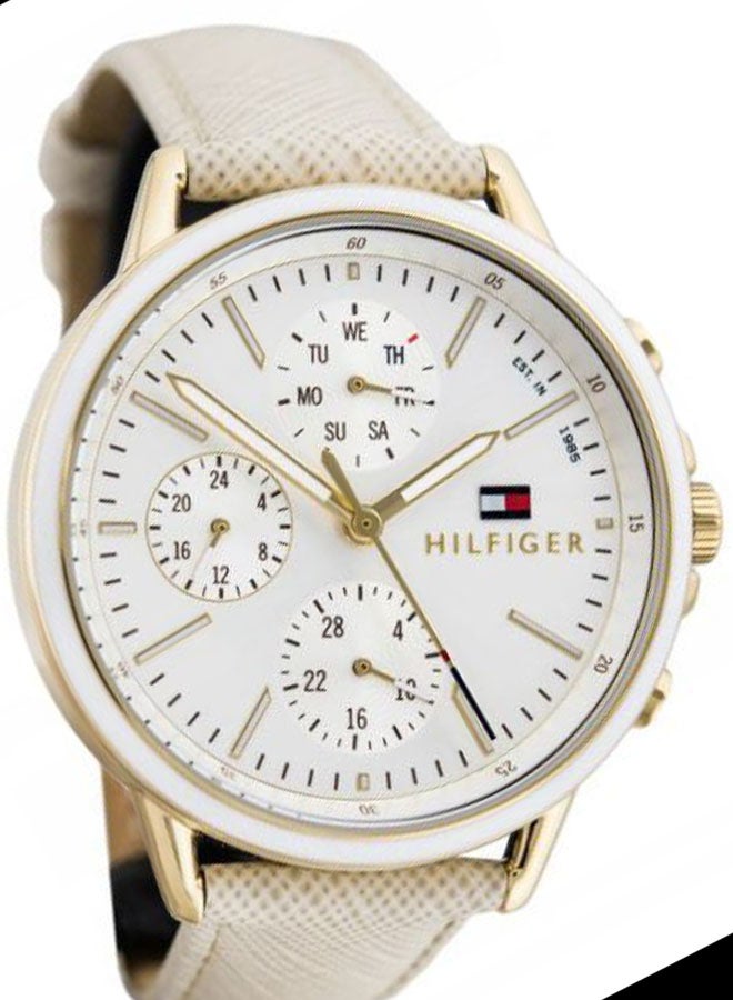 TOMMY HILFIGER - Women's Carly Leather Analog Wrist Watch 1781790 - Image 1