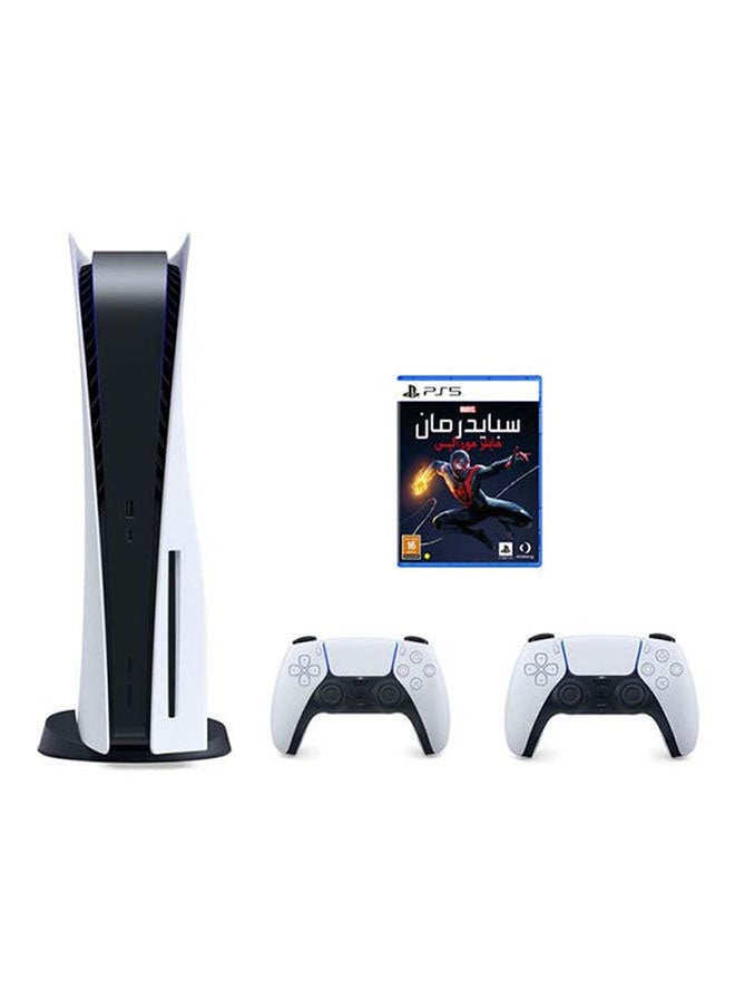 Sony - PlayStation 5 Console (Disc Version) With Extra Controller And Spider-Man: Miles Morales - Image 1