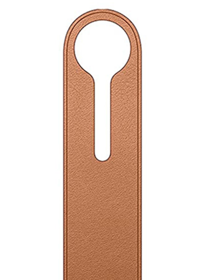 Apple AirTag Leather Loop Saddle Brown  - Image 5