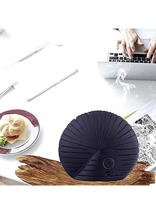 Shell Mini USB Rechargeable Portable Electric Incense Burner Black 16x18cm
