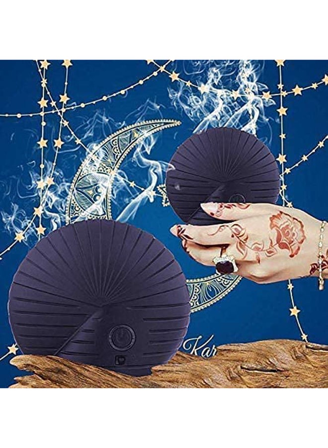 Shell Mini USB Rechargeable Portable Electric Incense Burner Black 16x18cm