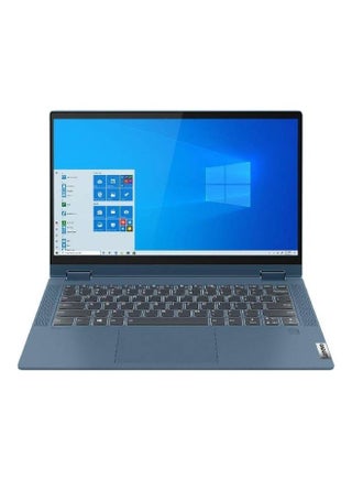 IdeaPad Flex 5 2-In-1 Convertible Folder Laptop With 14-Inch FHD Display, Ryzen 3 Processor/4GB RAM/128GB SSD/Windows 10 Home/Integrated AMD Radeon English/Arabic Abyss Blue - v1667278926/N53362738A_2