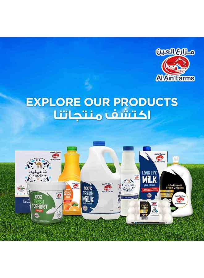 Long Life Milk Full Cream Plain 1Liters Pack of 4