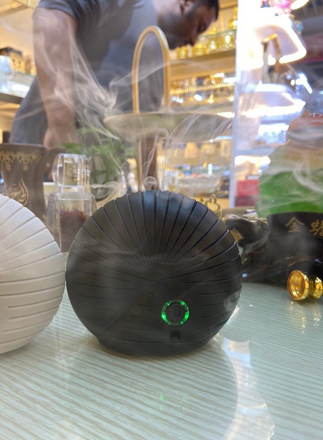 Shell Mini USB Rechargeable Portable Electric Incense Burner Black 16x18cm