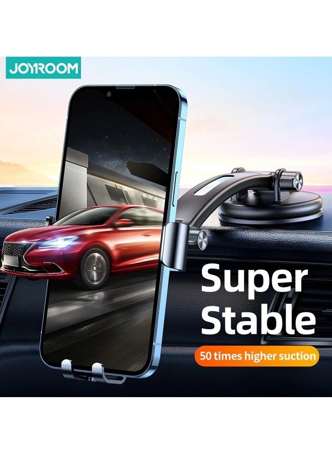 جوي روم حامل هاتف للسيارة على لوحة القيادة طراز JR-ZS310 فائق الثبات لون رمادي - Image 3