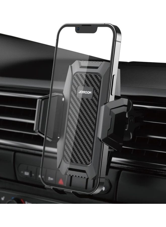 JOYROOM JR-ZS285 Universal Mount Mobile Holder For Car Air Vent Gravity Compatible With iPhone Samsung Galaxy Huawei Oneplus Black - Image 5