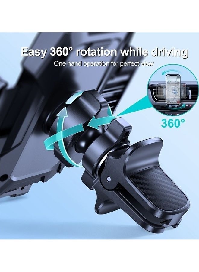 JOYROOM JR-ZS285 Universal Mount Mobile Holder For Car Air Vent Gravity Compatible With iPhone Samsung Galaxy Huawei Oneplus Black - Image 2