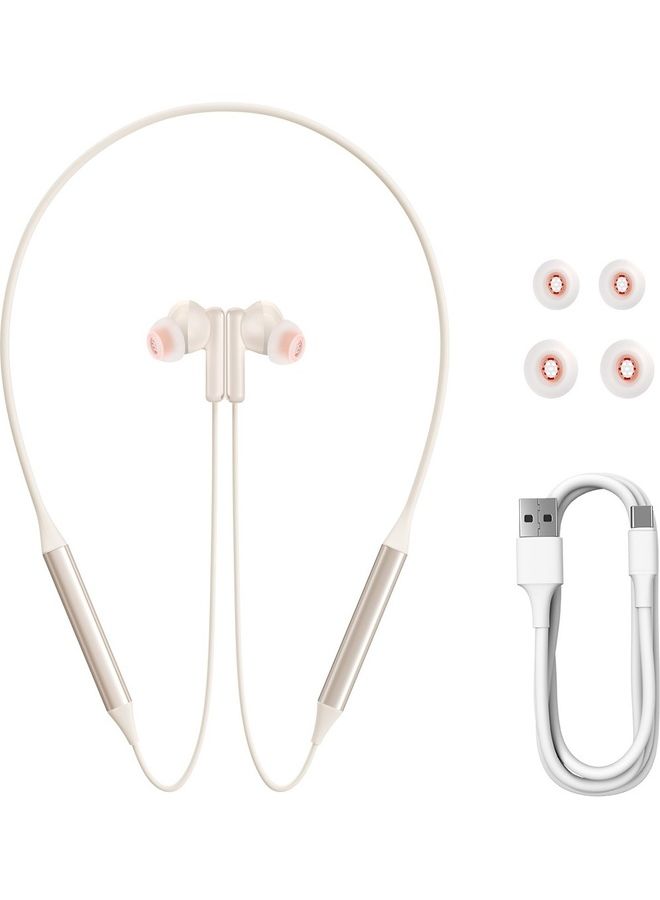 Baseus - Bowie U2 Neckband Wireless Bluetooth V5.2 Earphones Beige - Image 1