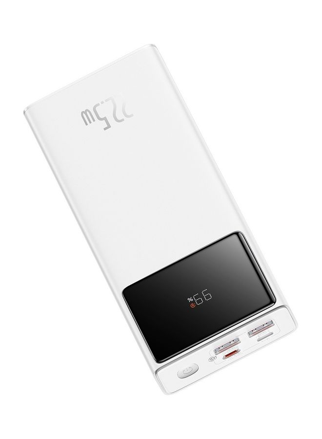 20000 mAh Power Bank, 22.5W Fast Charging 20000mAh Power bank, PD3.0 QC3.0 Portable Charger, 3A (USB-C in & Out) with LED Display Battery Pack for iPhone 14, 13, 12, 11, X Pro Max, Huawei, Samsung S21, S20 iPad and Many More White