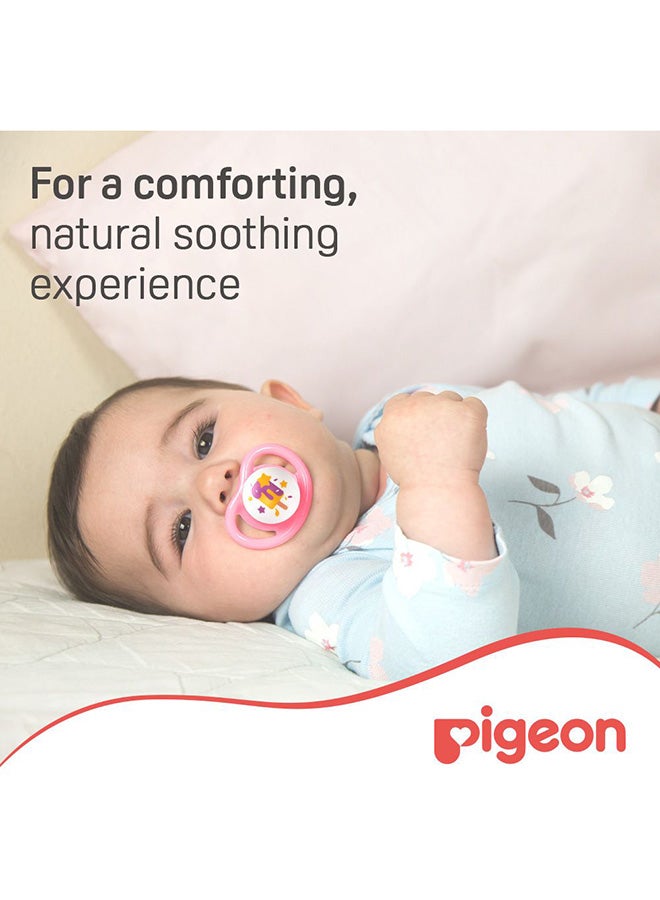 pigeon Mini Light Pacifier Girl (M) 6+months - Image 2