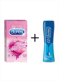 Bubble Gum 10 Pack and Durex play feel Lube 50ml