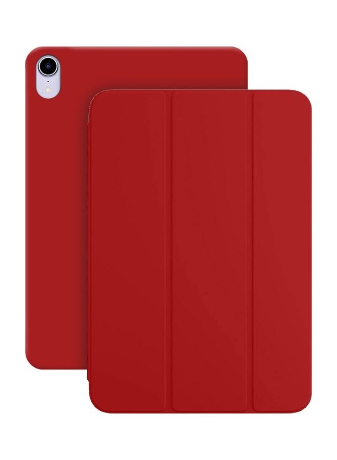 MARGOUN iPad Mini 6th Generation Case (2021) Leather Folio Stand Folding Cover Compatible with Apple iPad Mini 6 (8.3 inch) Red  - Image 2