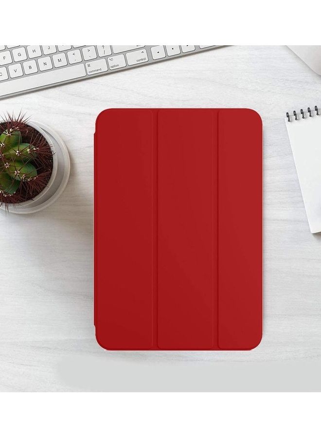 MARGOUN iPad Mini 6th Generation Case (2021) Leather Folio Stand Folding Cover Compatible with Apple iPad Mini 6 (8.3 inch) Red  - Image 5