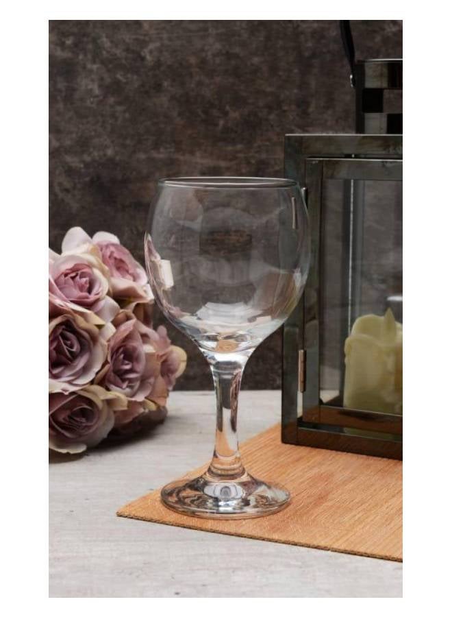 Pasabahce 6-Piece Bistro Wine Glass Set, 290cc Clear  - Image 3