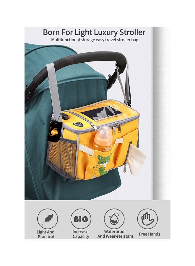 Kidle - Baby Waterproof Multifunctional Stroller Bag For Mom With USB Interface Portable Travel Diaper Organizer - Image 1