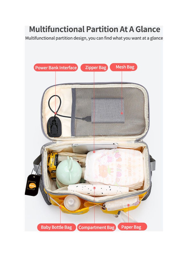 Kidle - Baby Waterproof Multifunctional Stroller Bag For Mom With USB Interface Portable Travel Diaper Organizer - Image 1