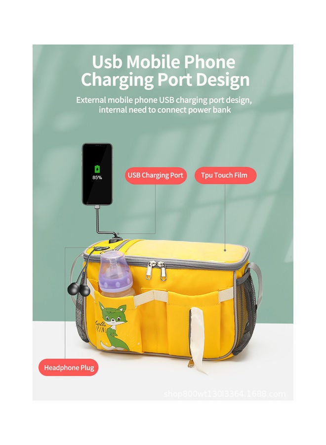 Kidle - Baby Waterproof Multifunctional Stroller Bag For Mom With USB Interface Portable Travel Diaper Organizer - Image 1