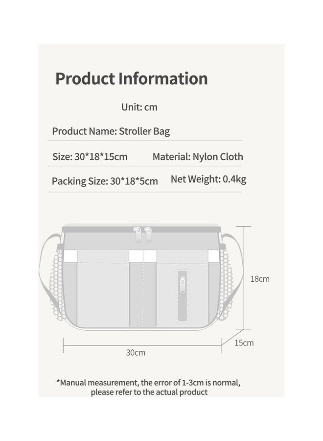 Kidle - Baby Waterproof Multifunctional Stroller Bag For Mom With USB Interface Portable Travel Diaper Organizer - Image 1