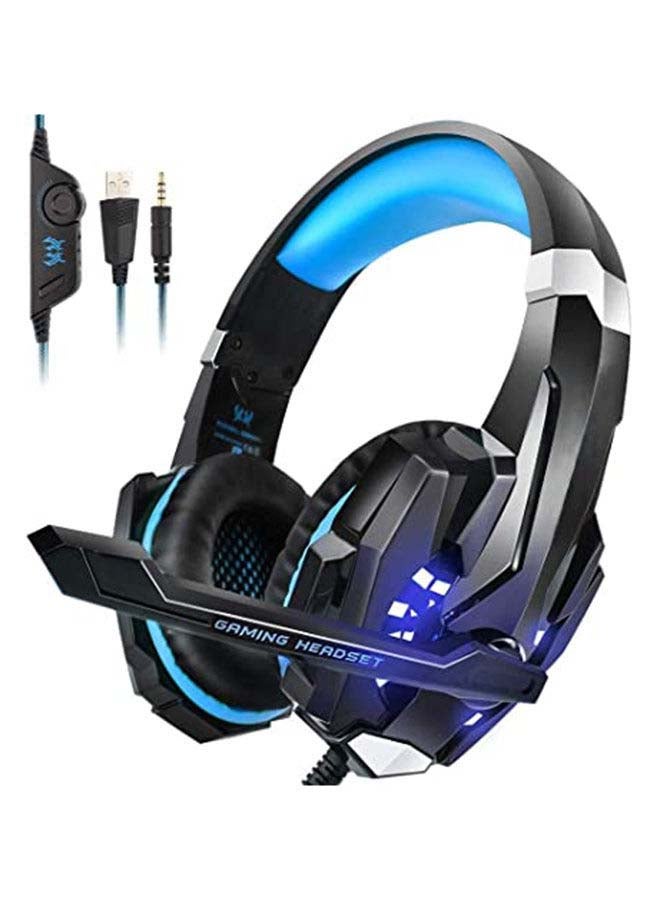 كوشن إيتش - G9000 Pro سماعة الألعاب السلكية 3.5 ملم جاك ستيريو مع ميكروفون LED ضوء لأجهزة Xbox One S/Xbox one/PS4/الكمبيوتر اللوحي/الكمبيوتر المحمول/الهاتف الخليوي - Image 1