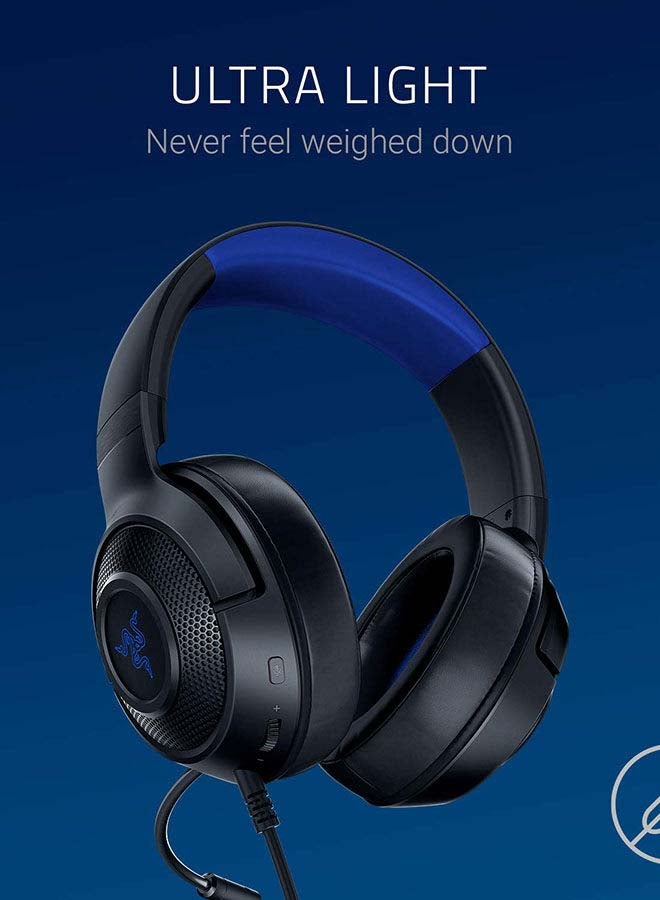RAZER - Kraken X Ultralight Gaming Headset: 7.1 Surround Sound Capable, Lightweight Frame, Bendable Cardioid Microphone, for PC, Xbox, PS4 And Nintendo Switch - Image 1