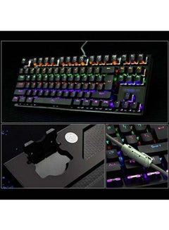 Rock Pow 87-Keys Backlit Colorful LED USB Wired Game Keyboard  - Image 2