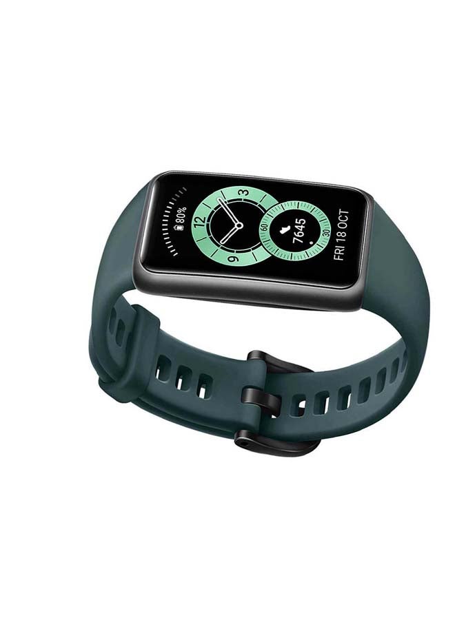 HUAWEI - Band 6 All-Day SPO2 Monitoring Fullview Display 2 Weeks Battery Life 1.47 inch Forest Green - Image 1
