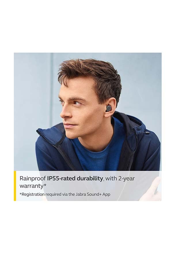 Jabra - Elite 3 In Ear Wireless Bluetooth Earbuds - Noise Isolating True Wireless Buds With 4 Built-in Microphones For Clear Calls, Rich Bass, Customizable Sound, And Mono Mode Dark Grey - Image 1