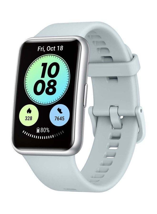 HUAWEI - Watch Fit New Smartwatch All-Day SpO2 Monitoring1 Long Battery Life AMOLED Display 1.64inch Isle Blue - Image 1