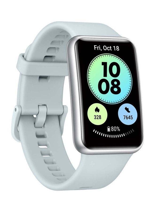 HUAWEI - Watch Fit New Smartwatch All-Day SpO2 Monitoring1 Long Battery Life AMOLED Display 1.64inch Isle Blue - Image 1